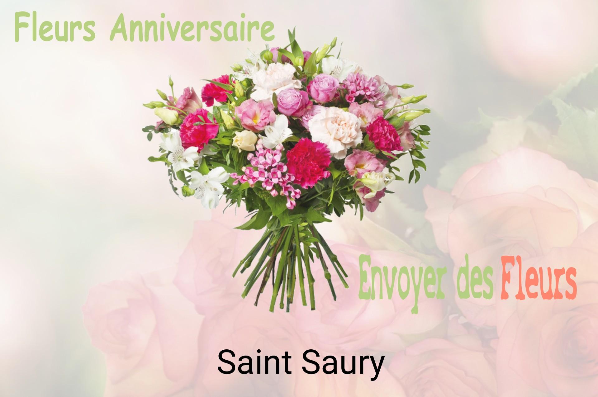 Bouquet de fleurs d’anniversaire livré à Saint-Saury