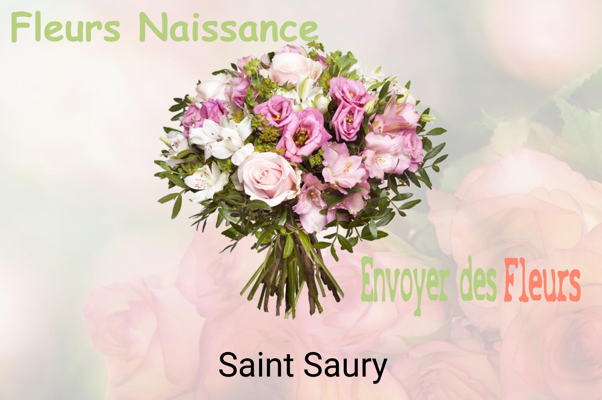 Bouquet de fleurs de naissance livré à Saint-Saury